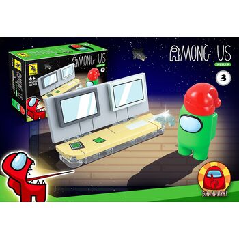 Зеленый Among Us (43 детали) «Контакт» конструктор