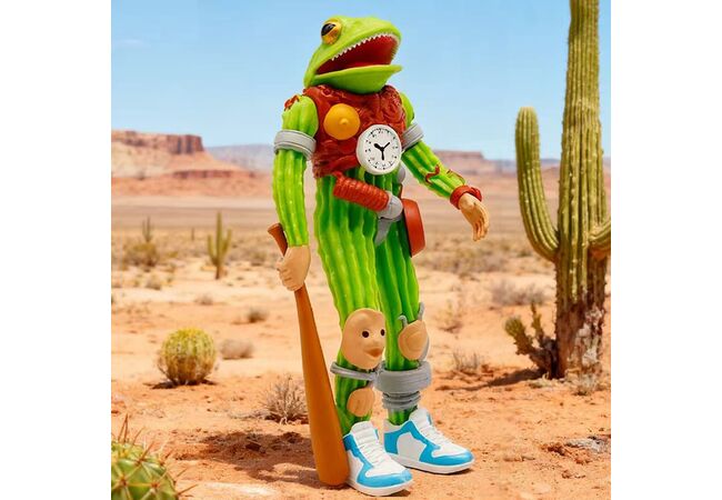 BEMOメタルコレクションZOJE No.1 ALEXANDER THIEMER Frog Clock stalker фигурка брелок Brainrot 18 см арт: 15361