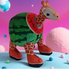 Melon Giraffe м'яка іграшка мем Brainrot
