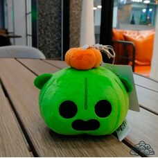 Спайк з Brawl Stars брелок с карабіном, м'яка іграшка