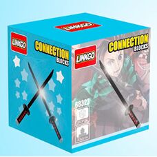 Конструктор меч Танджиро Камадо (Demon Slayer), 380 деталей
