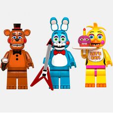 Фигурки ФНАФ для конструктора Лего герои из Five Nights at Freddy
