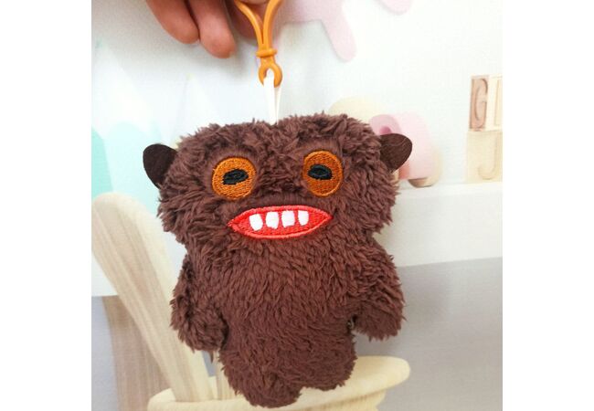 Брелок Фуглер/Fuggler (15 см) м'яка іграшка монстр Grin Grin V3 (Brown Fur)