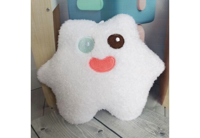 Fuggler Фуглер (18 см) Star Ghost из серии серии Fuggler Keychains мягкая игрушка брелок