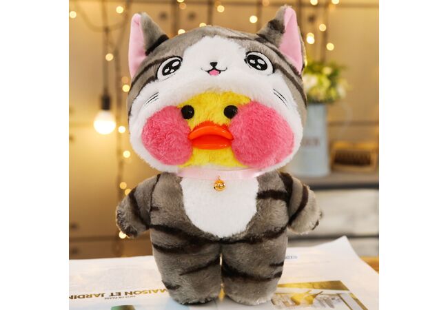 Уточка  Лалафанфан в кигуруми Кот мягкая игрушка, 30 см