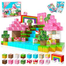 Магнітний конструктор Цвітіння сакури блоки Майнкрафт 200 деталей My Wull (Minecraft) Новинки