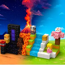 Магнітний конструктор Виверження блоків Майнкрафт 120 деталей My Wull (Minecraft)