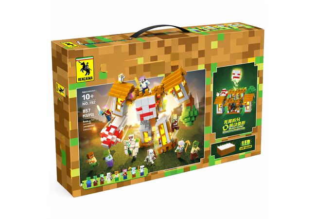 Конструктор Робот-гігант із всесвіту майнкрафт (Minecraft) 857 деталей