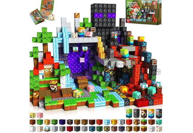 Магнітний конструктор Загадкова печера блоки Майнкрафт 300 деталей My Wull (Minecraft)