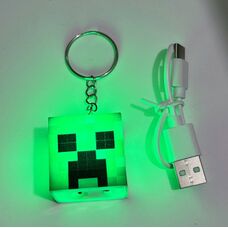 Брелок Кріпер, що світиться з MineCraft 3 см