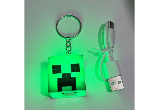 Брелок Кріпер, що світиться з MineCraft 3 см