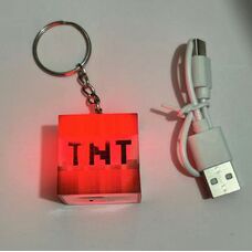 Брелок TNT, що світиться з MineCraft 3 см