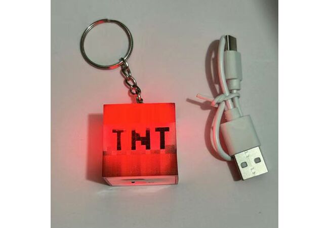 Брелок TNT, що світиться з MineCraft 3 см