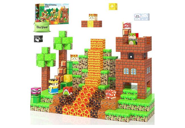 Магнітний конструктор Лавопад блоки Майнкрафт 60 деталей My Wull (Minecraft)