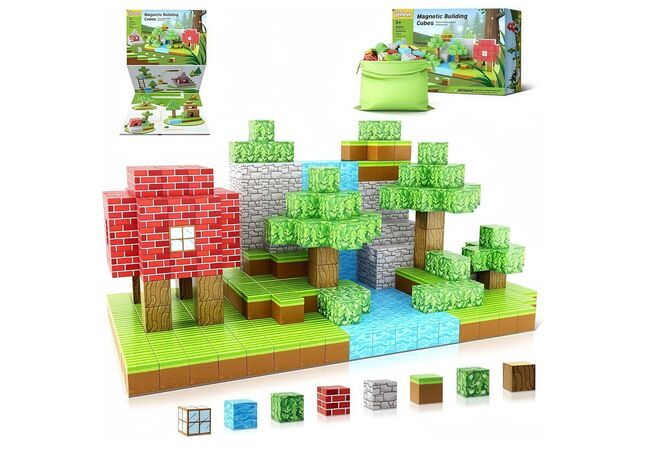 Магнітний конструктор Бджолиний водоспад блоки Майнкрафт 100 деталей My Wull (Minecraft)