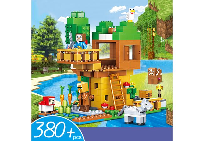 Конструктор (380 дит) Великий Будиночок на дереві River biome - My Wull (Minecraft)