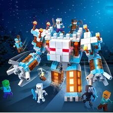 Величезний LED конструктор (866 дет) Сніжна Корона - My Wull (Minecraft)