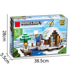 Набор 2 в 1: Полярная Арктическая Станция - конструктор 285 деталей My Wull (Minecraft Снежный Крипер)