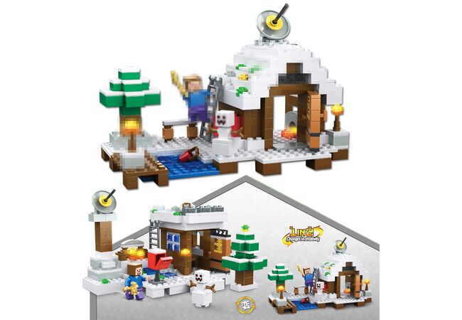 Набор 2 в 1: Полярная Арктическая Станция - конструктор 285 деталей My Wull (Minecraft Снежный Крипер)