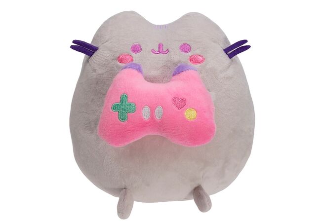 Пушин кэт Pusheen cat с джойстиком мягкая игрушка 18 см