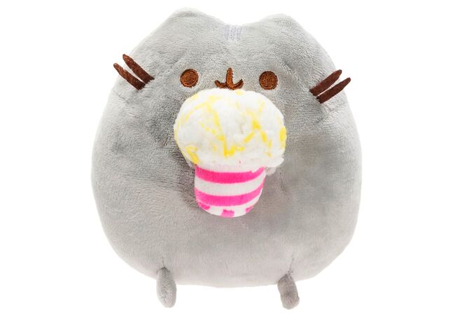 Пушин кэт Pusheen cat с попкорном мягкая игрушка