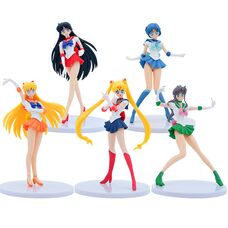 Игровые фигурки Сейлор Мун (Sailor Moon): Усаги Цукино, Рэй Хино, Минако Айно, Мичиру Кайо, Харука Тэно