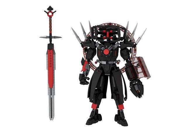 Titan TV Man Red Core Титан конструктор (721 деталь)  скибіди туалет