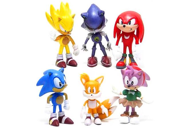 Игровые фигурки Еж Соник 6 героев