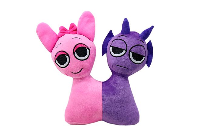 2 в 1 Durple + Pinki Incredibox Sprunki м'яка іграшка Спрунки