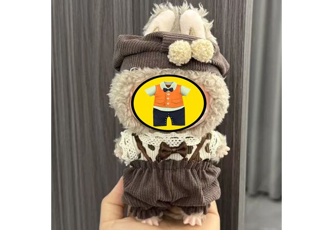 Одяг Лабубу (без ляльки та взуття) Флафі для м'ягкої плюшевої іграшки Лабубу