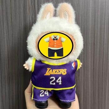 Одяг Лабубу Лейкерс (без ляльки та взуття) Lakers для м'ягкої плюшевої іграшки Лабубу