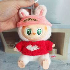 Кукла Labubu Луми брелок плюшевая мягкая игрушка 16 см (в одежде)