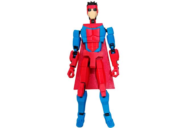 Марк Грейсон в красно-синем костюме Неуязвимый (Invincible) Сборная 3D модель 