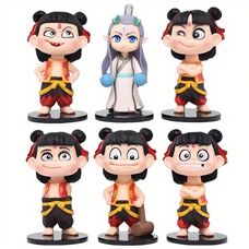 Нэчжа игровые фигурки - 6 персонажей - Мультяшные герои