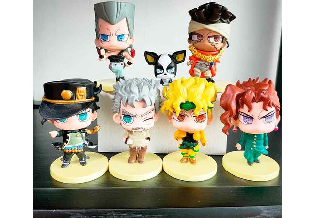 Ігрові фігурки ДжоДжо (JoJo): Норіакі Какоїн, Мохаммед Абдул, Діо Брандо, Джотаро Куджо, Жан-Пьер Польнарефф та ін.