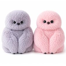Mirumi Сова (Пухнастик) Ленивец интерактивная игрушка повторюшка, 1 шт