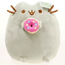 Пушин кэт Pusheen cat с пончиком мягкая игрушка - Герои мультфильмов
