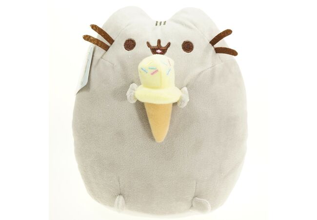 Пушин кэт Pusheen cat с мороженным мягкая игрушка