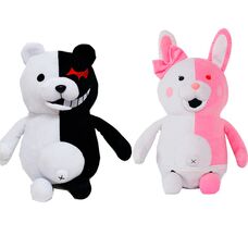 Мягкая игрушка медведь Монокума Черно-белый - мишка из аниме Danganronpa