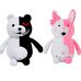 Мягкая игрушка медведь Монокума Черно-белый - мишка из аниме Danganronpa, Фото 2