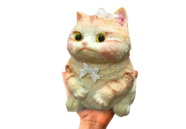 Гигантский Таба Сквиш Кошка Big Yellow Giant Cat (18 см) - таба лапка антистресс 750 грамм
