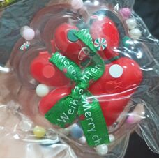 Таба Лапка Merry Christmas новорічна сквіш антистрес лапка котика