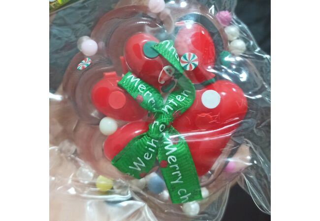 Таба Лапка Merry Christmas новорічна сквіш антистрес лапка котика