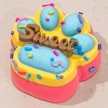 Эксклюзивная Таба Лапка Sweet трехцветная сквиш антистресс лапка котика