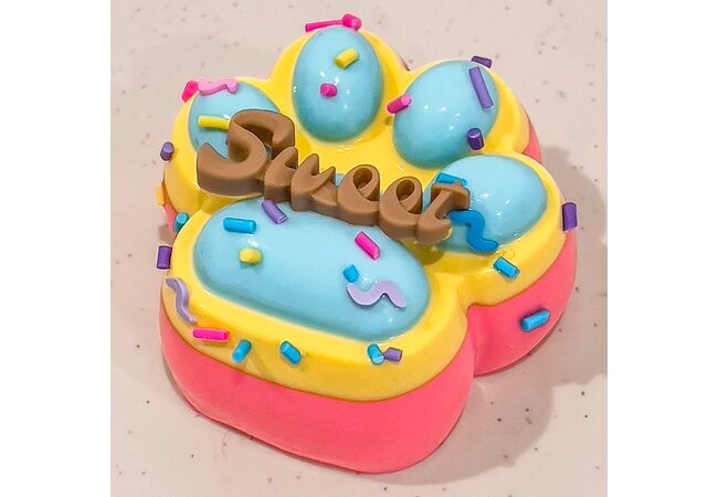 Эксклюзивная Таба Лапка Sweet трехцветная сквиш антистресс лапка котика