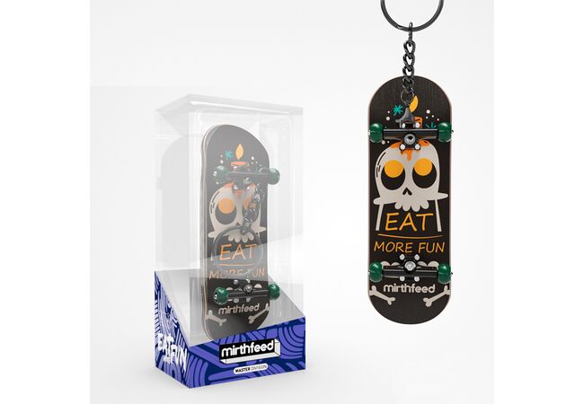 «Eat More Fun» Професійний Дерев'яний фінгерборд (5 шарів) для трюків, оригінальний