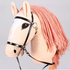 Конячка для Хоббіхорсингу бежева Hobby Horse кінь на палиці 70 см