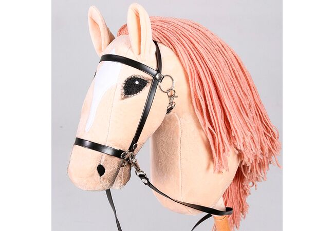 Конячка для Хоббіхорсингу бежева Hobby Horse кінь на палиці 70 см