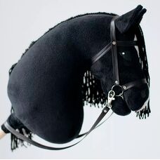 Лошадка для Хоббихорсинга чёрная Hobby Horse лошадь на палке