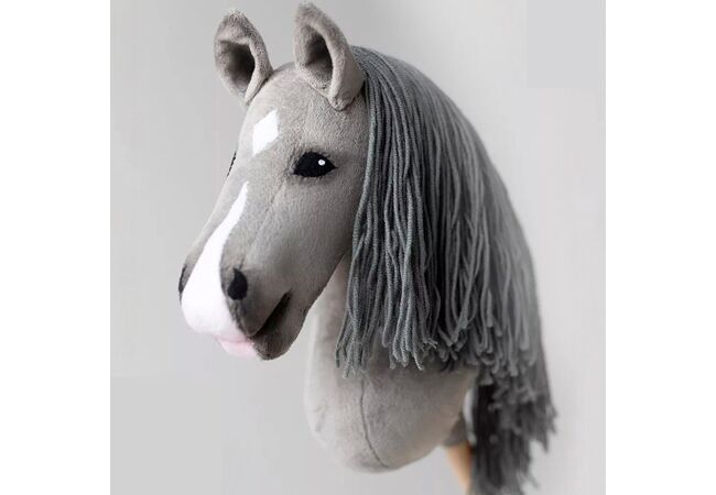 Серая Лошадка для Хоббихорсинга конь Hobby Horse хобби лошадь на палке